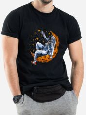 Акція на Футболка бавовняна довга чоловіча Trace of Space TOS10092 S Чорна з принтом від Rozetka