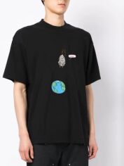 Акція на Футболка бавовняна довга чоловіча Trace of Space TOSB20095 L Чорна з принтом від Rozetka