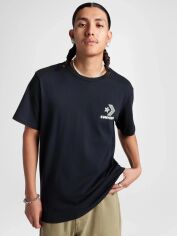 Акція на Футболка бавовняна довга чоловіча Converse Converse Nature Center Tee 10027346-001 S Black від Rozetka