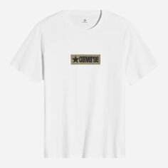 Акція на Футболка бавовняна довга чоловіча Converse Archive Box Tee Lakeside Blue 10027995-102 S White від Rozetka