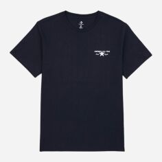 Акція на Футболка бавовняна довга чоловіча Converse Converse License Plate Tee Black 10027997-001 M Black від Rozetka