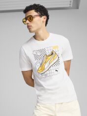Акція на Футболка бавовняна довга чоловіча Puma Graphics Sneaker Tee 68483002 XL White від Rozetka