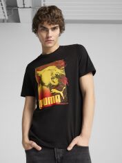 Акція на Футболка бавовняна довга чоловіча Puma Graphics Photoprint Tee 68483601 S Black від Rozetka