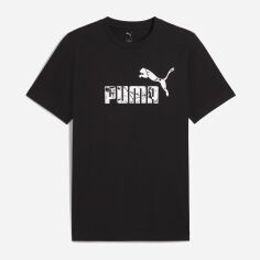 Акція на Футболка бавовняна довга чоловіча Puma Graphics No.1 Logo Tee 68482401 S Black від Rozetka
