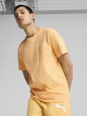 Акція на Футболка бавовняна довга чоловіча Puma Ess Small No. 1 Logo Tee (S) 68253541 L Almost Apricot від Rozetka