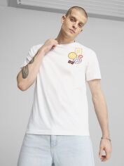Акція на Футболка бавовняна довга чоловіча Puma Graphics Icon Tee 68482902 2XL White від Rozetka