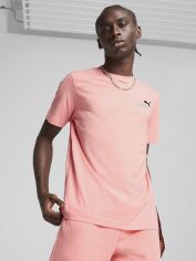 Акція на Футболка бавовняна довга чоловіча Puma Ess 2 Color Small No. 1 Logo Tee 68471718 S Pink Fruit від Rozetka