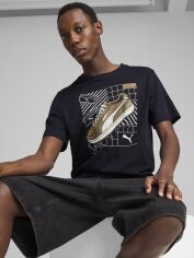 Акція на Футболка бавовняна довга чоловіча Puma Graphics Sneaker Tee 68483016 M New Navy від Rozetka