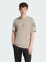 Акція на Футболка бавовняна довга чоловіча Adidas M Fi 3S Reg T JI8783 S Putbei від Rozetka