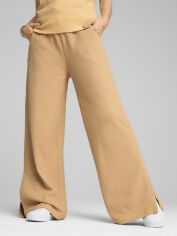 Акція на Спортивні штани жіночі Puma Her Comfort High-Waist Straight Pants 68506163 L Warm Beige від Rozetka