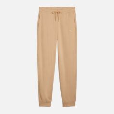 Акція на Спортивні штани жіночі Puma Her Comfort High-Waist Sweatpants Tr Cl 68566763 S Warm Beige від Rozetka