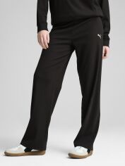 Акція на Спортивні штани жіночі Puma Ess Elevated High-Waist Straight Leg Rib Pant 68502501 L Black від Rozetka