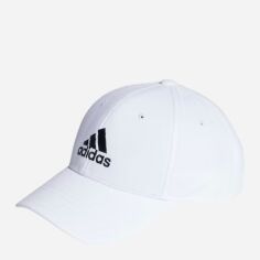 Акція на Кепка Adidas Bball Cap Cot IB3243 OSFY 54 White/Black (4066763574376 ) від Rozetka