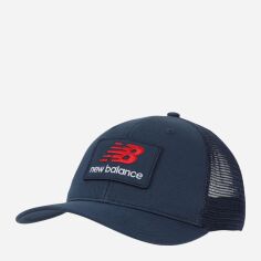 Акція на Кепка літня New Balance Stacked Patch Logo Trucker LAH51016NNY One Size Синя від Rozetka