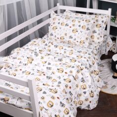 Акція на Комплект постільної білизни MirSon King Size 220x240 см 014 Lion Фланель від Rozetka