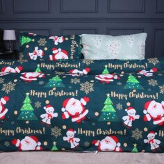 Акція на Комплект постільної білизни MirSon King Size 220х240 см 17-0677 Merry Moments Ranforce Elite від Rozetka