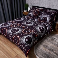 Акція на Комплект постільної білизни Moon&Star Сімейний 160х220х2 наволочки 4х70х70 Бязь Gold Люкс Cosmic Vibes (MS-820006229) від Rozetka