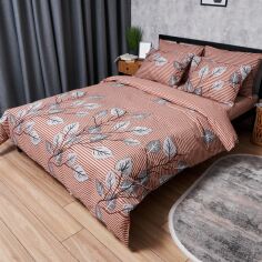 Акція на Комплект постільної білизни Moon&Star King Size 220x240 наволочки 2х40х60 Бязь Gold Люкс Autumn Leaves (MS-820005880) від Rozetka