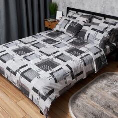Акція на Комплект постільної білизни Moon&Star King Size 220x240 наволочки 2х50х70 Бязь Gold Люкс Modern Vision (MS-820006511) від Rozetka