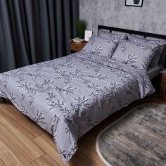 Акція на Комплект постільної білизни Moon&Star King Size 220x240 наволочки 2х40х60 Бязь Gold Люкс Winter Branches (MS-820007420) від Rozetka