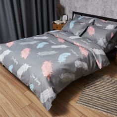 Акція на Комплект постільної білизни Moon&Star King Size 220x240 наволочки 4х70х70 Мікросатин Premium Feather Touch (MS-820007634) від Rozetka