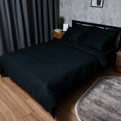Акція на Комплект постільної білизни Moon&Star King Size 220x240 наволочки 2х70х70 Satin Premium Black Velvet (MS-820008472) від Rozetka