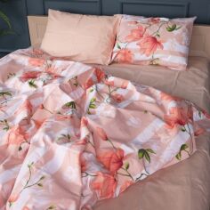 Акція на Підковдра MirSon King Size 17-0728 Peach Mist 220х240 см Бязь від Rozetka