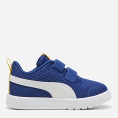 Акція на Дитячі кросівки для хлопчика Puma Courtflex V3 Mesh 39808605 23 Clyde Royal-White-Sunny Yellow від Rozetka