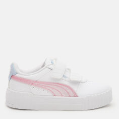 Акція на Дитячі кеди для дівчинки Puma Carina 3.0 Blurry Dreams V 40060901 34 White-Rose Mauve-Cool Weather від Rozetka