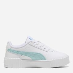 Акція на Дитячі кеди для дівчинки Puma Carina 3.0 40147705 31 White-Safe Lake від Rozetka