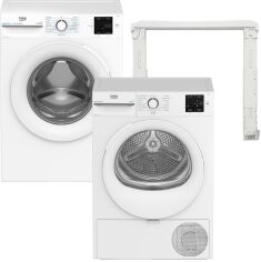 Акція на Пральна машина вузька Beko BM1WFSU38033WW + Сушильна машина Beko BM3T38239WW + Сполучна планка Beko PSKS (комплект) від Rozetka