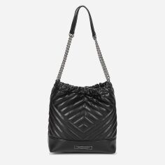 Акція на Сумка хобо жіноча Armani Exchange 29010351 Чорна від Rozetka