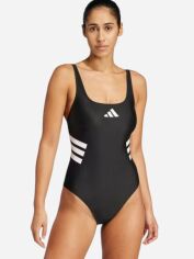 Акція на Суцільний купальник жіночий Adidas 3S Uback Suit JH3391 38 Black/White від Rozetka
