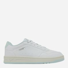 Акція на Жіночі кеди низькі Puma Court Classy 39502115 38.5 (5.5UK) 24.5 см Puma White-Peaceful Blue-Puma Silver від Rozetka