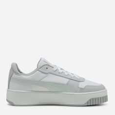 Акція на Жіночі кеди низькі Puma Carina Street 38939043 40.5 (7UK) 26 см Puma White-Peaceful Blue-Cool Light Gray від Rozetka