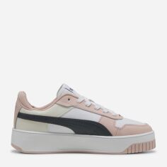 Акція на Жіночі кеди низькі Puma Carina Street 38939045 40.5 (7UK) 26 см Puma White-Strong Gray-Rose Quartz від Rozetka