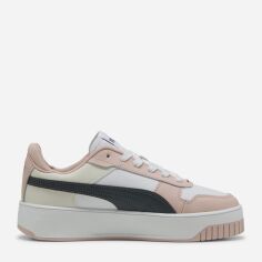 Акція на Жіночі кеди низькі Puma Carina Street 38939045 38 (5UK) 24 см Puma White-Strong Gray-Rose Quartz від Rozetka