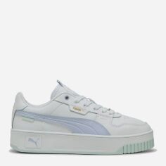 Акція на Жіночі кеди низькі Puma Carina Street Lux 39748707 40.5 (7UK) 26 см Puma White-Cool Weather-Puma Gold від Rozetka