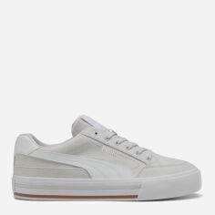 Акція на Жіночі кеди низькі Puma Court Classic Vulc Fs 39635319 40.5 (7UK) 26 см Feather Gray-Puma White від Rozetka