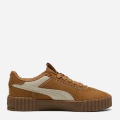 Акція на Жіночі кеди низькі Puma Carina 3.0 Luxe Sd 40072504 41 (7.5UK) 26.5 см Caramel Latte-Alpine Snow-Puma Gold від Rozetka