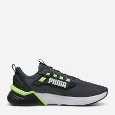 Акція на Чоловічі кросівки для бігу Puma Retaliate 3 37947826 46 (11UK) 30 см Black/Green Moon/Green Glare від Rozetka