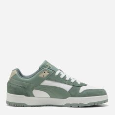 Акція на Чоловічі кеди низькі Puma RBD Game Low SD 39747104 44.5 (10UK) 29 см Puma White-Green Moon-Desert Dust від Rozetka