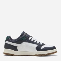 Акція на Чоловічі кеди низькі Puma RBD Game Low 38637343 41 (7.5UK) 26.5 см New Navy-Puma White-Dark Myrtle від Rozetka