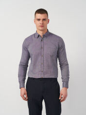 Акція на Сорочка бавовняначоловіча Massimo Dutti 7275.1 M (46) Сіро-синя від Rozetka