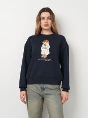 Акція на Світшот жіночий Polo Ralph Lauren 11425.3 XL Темно-синій від Rozetka