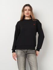 Акція на Світшот жіночий Polo Ralph Lauren 11426.1 S Чорний від Rozetka