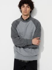 Акція на Світшот чоловічий Uniqlo 352435355 L Сірий від Rozetka
