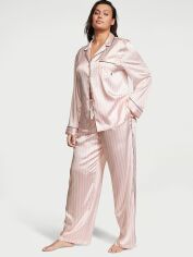 Акція на Піжама (сорочка + штани) жіноча Victoria's Secret 570900829 L Рожева від Rozetka