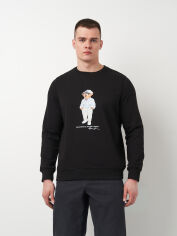 Акція на Світшот чоловічий Polo Ralph Lauren 11421.1 L Чорний від Rozetka