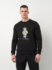 Акція на Світшот чоловічий Polo Ralph Lauren 11420.1 2XL Чорний від Rozetka